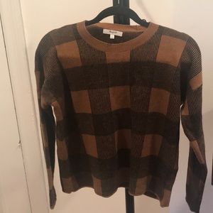 Madewell window pane sweater